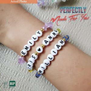 Personalized Name Bracelets | Custom Made | Beads | Love | Couple Gift